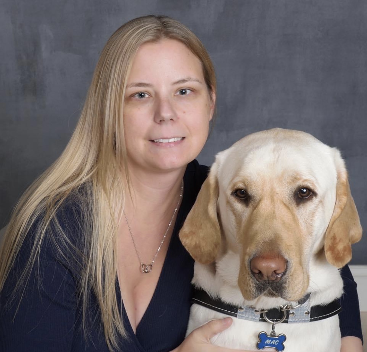 Theresa Taylor and Guide Dog
