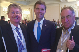  NABM President Nicky Gacos (Right),U.S. Chamber of Commerce Vice President Rob Engstrom (Center), and John Pare, Executive Director of the National Federation of the Blind Advocacy and Policy