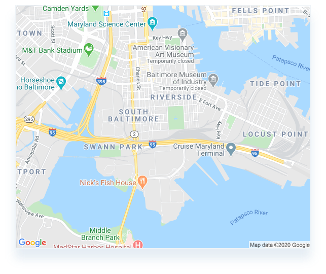 Picture demonstrating google map location of NFB